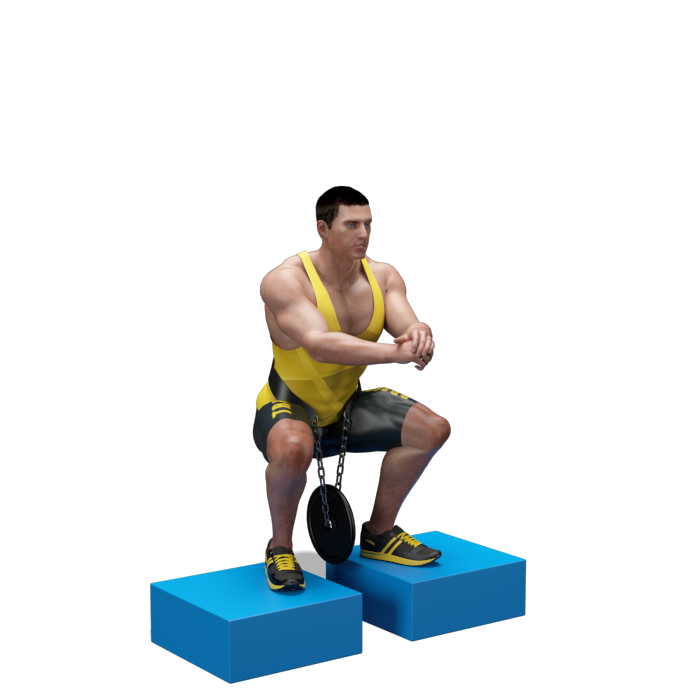 Esercizio quadricipiti belt squat App Allenamento Palestre